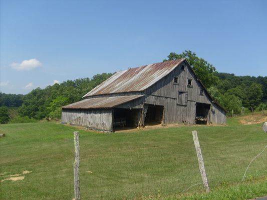 Grassy Creek - Cox Place
This barn is on the Old Cox Place at Grassy Creek.  Photo by Jeff Weaver, July 18, 2007.
