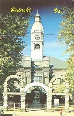 Pulaski - Pulaski County Court House
From a 1970s postcard.
