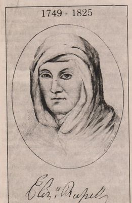 russellmadam.jpg
Madam Russell, as she was known, was a sister of Virginia's Revolutionary War Governor Patrick Henry.  She was first married to Rev. War. Brig. General William Campbell and then to Rev. War Brig General William Russell.  She was also known as the mother of Methodism in Southwest Virginia.  She lived at Saltville and later at Sulphur Springs (Chilhowie).
