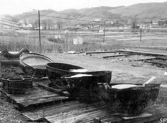 saltkettles.jpg
Salt kettles in the Upper Well Fields, Saltville, VA 1966.  [i]Saltville Progress Photo.[/i]  Courtesy of Don Smith [email]dsmith1043@comcast.net[/email]

