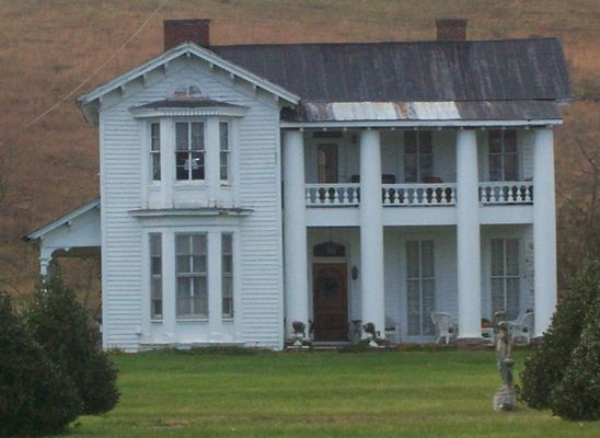 speedwellhouse.jpg
I know nothing about the house in this photograph, but it is obviously historic (I've been seeing this majestic old home all of my life, and I'm historic!) and it finally appears to be somewhat restored.  It is located in Speedwell, Wythe Co. VA.  Courtesy of David Arnold [email]david.arnold@ardelphia.net[/email].  Adam Linkous [email]linkous_adam@yahoo.com[/email] writes that this was the old Patton Plantation and is now called Hornwolf.
