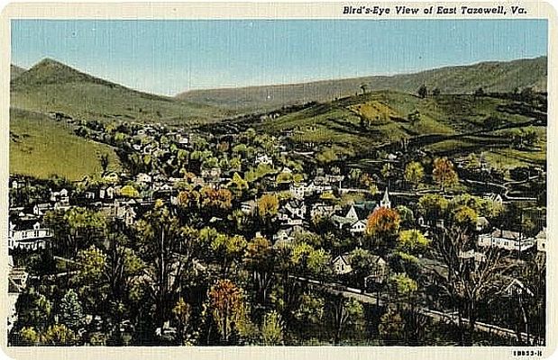 East Tazewell - Birds Eye View
From a 1930s era postcard.
