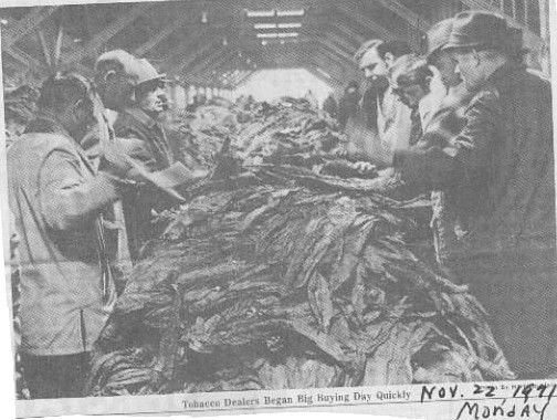 tobaccoauction.jpg
THis is a 1997 Lebanon News photo.  This acutioning off of tobacco is now a rare event, tobacconists now contracting directly with farmers for their produce.
