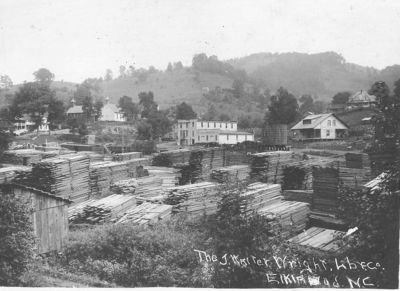 Todd- general view
This is another picture from the 1910's of Todd, NC.  Todd Mercantile is in the center,  Blackburn's Chapel to its the left, and the Todd General Store and General Store owner's house(the Cook House) to its right.  The Dr. Blackburn house is in the top right of the picture.  Courtesy of Paul Howellp  [email]docnpaul@bellsouth.net[/email]
