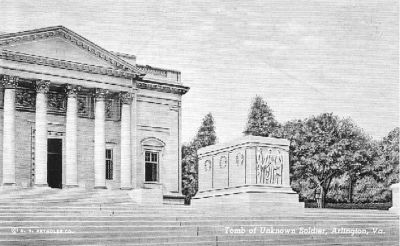 tombofunknowns
This is a 1941 postcard of the Tomb of the Unknown Soldier in Arlington National Cemetery.
