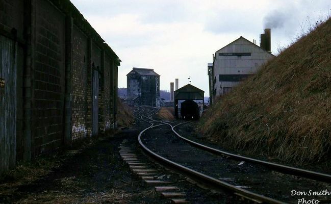 Saltville - High Pressure Steam Plant
TRACKS TO HIGH PRESSURE STEAM PLANT  /  OLIN  /  SALTVILLE, VA.  /  APRIL 3, 1972.  Courtesy of Don Smith [email]dsmith1043@comcast.net[/email]
