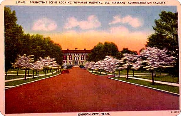 vahospital.jpg
This is a 1930-45 era linen postcard of the Mountain Home Veterans Administration Hospital in springtime.
