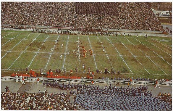 victorystadium.jpg
This 1960s postcard shows one of the VMI - Virginia Tech football games held in neutral central ground - Roanoke.
