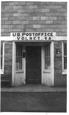 Volney - U.S. Post Office
This 1919 photo shows the post office at Volney, Virginia.
