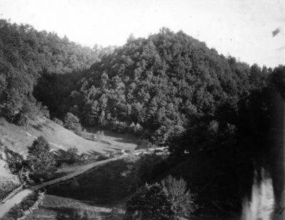 Saltville - Walker Mountain
Sharp wooded hills of Walker Mountain (looking southwest from C 30). Abingdon quadrangle. Virginia. No date, but circa 1910.  From the U.S. Geological Survey.
