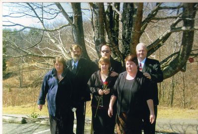 Weaver Family
Front row, Patti Osborne Weaver, Kylie Decker, Lora Jane Church Weaver; Back row, Jeff Weaver, Austin Weaver, and Eric Weaver.  Photo taken March 1, 2008 on the occasion of the funeral of Sue Phipps Weaver at Pleasant Home Baptist Church, Grassy Creek, Ashe County, NC.
