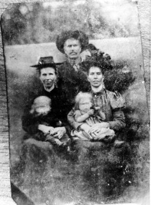 weavercmsisters.jpg
Back center, Clayborn Monroe Weaver, front left
Martha Weaver Darnell with one of her children, right Celia Weaver Reedy and one of her children.   This photo was probably taken at Wolf Knob, Grayson County, VA.
