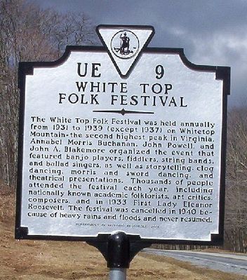 whitetopff.jpg
This historical marker is located on Route 600 near the summit of Whitetop Mountain.  Photo was taken in March 2003 by Jeff Weaver
