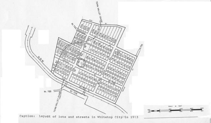 whitetopmap1913.jpg
This map made in 1913 shows the layout of the streets in the proposed Whitetop City.
