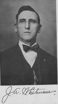 whitmanja.jpg
Born in Cripple Creek Valley April 29, 1869, son of Andrew Clay Whitman, grandson of David Whitman.  J. A. Whitman was the publisher of the [i]Southwest Virginia Enterprise[/i], a newspaper.
