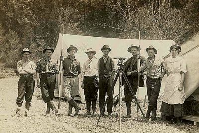 Surveying Crew in Wise County in 1911
