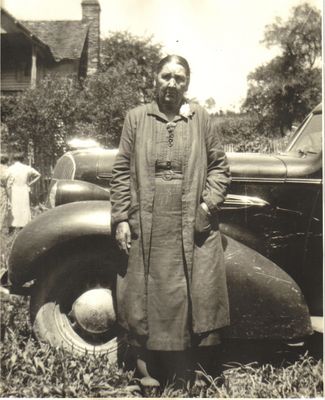 wyattrhoda.jpg
This is Rhoda Alice(Miller) Wyatt born May 10,1868 and died June 9.1952. Wife of Elihu Wyatt. Taken in 1938 at the Wyatt homeplace in the Ripshin community of Ashe county. My great grandmother.  Courtesy of Donald Blevins [email]ncdon@charter.net[/email]
