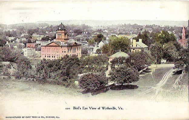 wytheville1907.jpg
This is a 1907 postcard of the Wythe County Court House and surrounding village.
