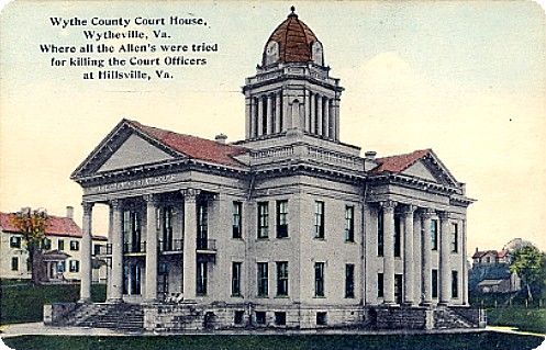 Wytheville - Wythe County Copurt House
This is a 1913 postcard view of the Wythe County Court House.
