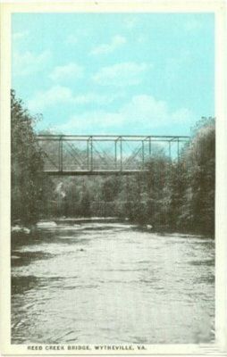 wythevillereedcreekbridge.jpg
This postcard showing the bridge over Reed Creek in Wytheville was mailed in 1915.
