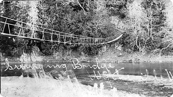 Wytheville - Swinging Bridge
From a 1900-1905 real photo postcard.
