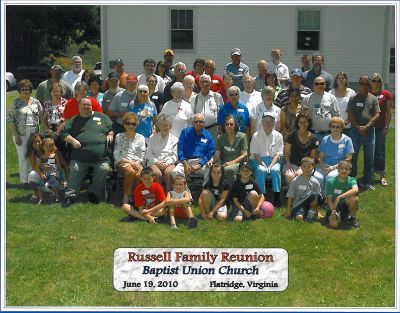 The Russell Reunion at Flatridge in 2010
